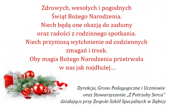 ŻYCZENIA ŚWIĄTECZNE