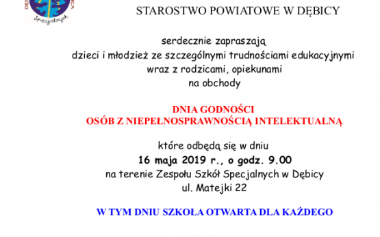 Dzień Godności Osób z Nieoełnosprawnością Intelektualną