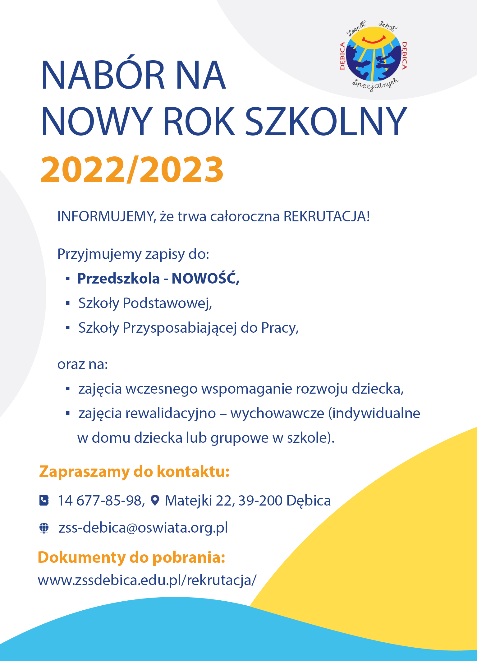 Zapraszamy do zapisów na konsultacje ze specjalistami