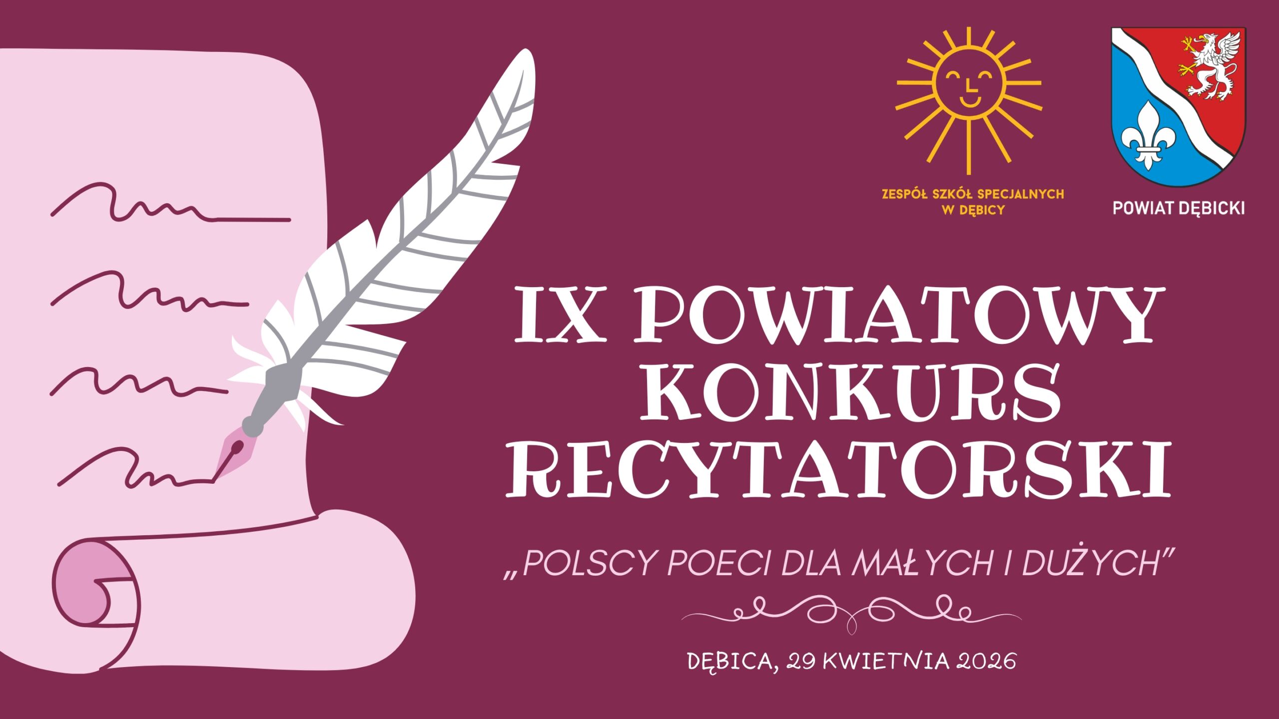 IX POWIATOWY KONKURS RECYTATORSKI „POLSCY POECI DLA MAŁYCH I DUŻYCH”